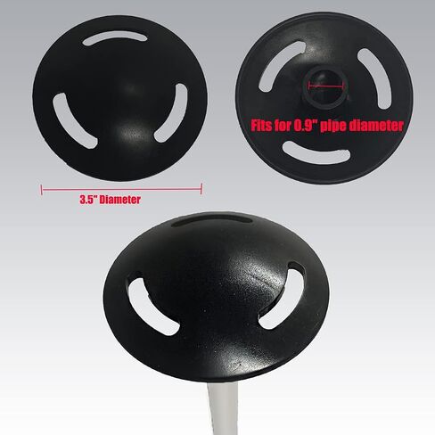 Boat Cover Support Pole Mushroom Cap - 5" Plastic Top with 3 Strap Holes, Boat Accessories in Saudi Arabia