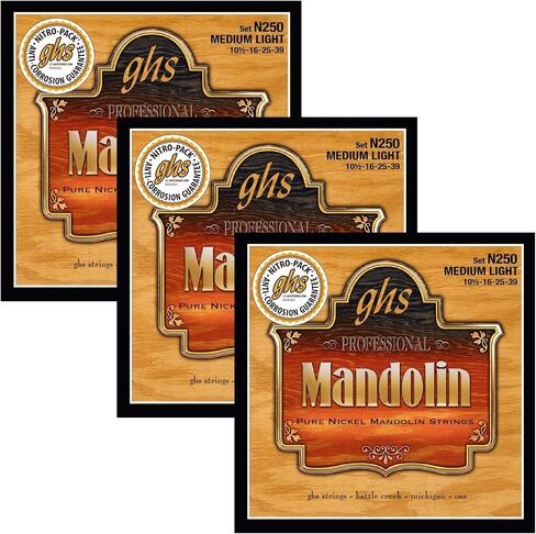 GHS MANDOLIN - Pure Nickel String Set - N250 - Medium Light in Saudi Arabia
