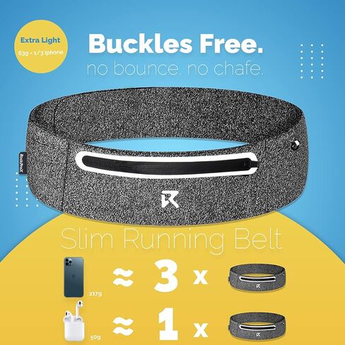 Running Belt for Women/Men Small Running Waist Pack for Phone Holder Fanny Pack (L/XL (Waist 32'' - 42''), Hemp Grey) in Saudi Arabia