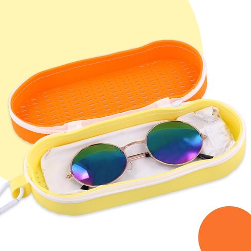 2pcs Swim Goggles Cases, Large Capacity Silicone Swimming Goggles Protective Cover Zipper Eyeglasses Case Breathable in Saudi Arabia