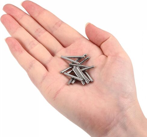 uxcell 2x8mm Dowel Pins, 50pcs 304 Stainless Steel Round Head Flat Chamfered End Dowel Pin Bunk Bed Pins Shelf Pegs Support Shelves Fasten Elements in Saudi Arabia