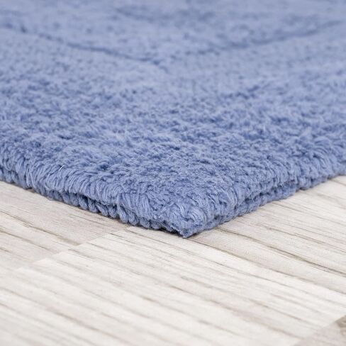 Cotton Bath Mat Set- 2 Piece 100 Percent Cotton Mats- Reversible, Soft, Absorbent and Machine Washable Bathroom Rugs By Lavish Home (Brick) in Saudi Arabia