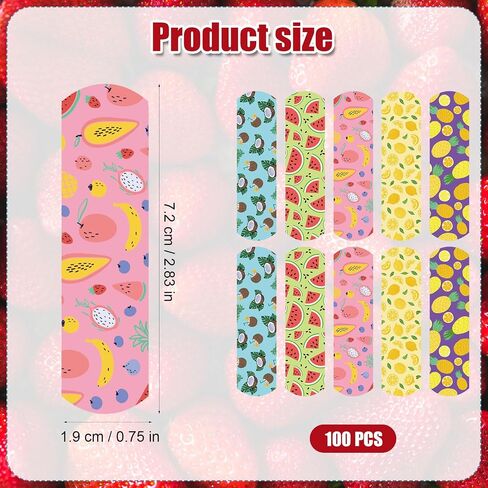 100pcs Luminous Cartoon Bandages with 5 Styles, 2.83x0.75in Flex Fabric Cartoon Bandages Waterproof Breathable Bandages to Protect Wounds for Adults Boys Girls(Dinosaur Style) in Saudi Arabia
