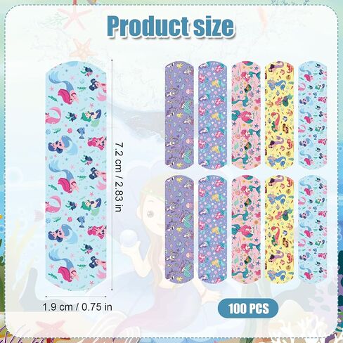 100pcs Luminous Cartoon Bandages with 5 Styles, 2.83x0.75in Flex Fabric Cartoon Bandages Waterproof Breathable Bandages to Protect Wounds for Adults Boys Girls(Dinosaur Style) in Saudi Arabia