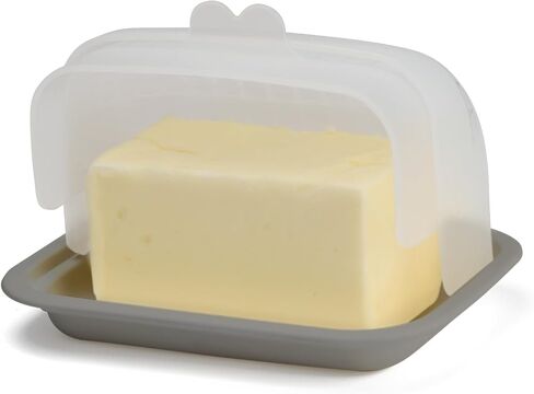 Signoraware Butter Dish with Lid – Butter Holder with Lid for 2 Butter Sticks – BPA-Free and Dishwasher-Safe – Unbreakable Butter Container – One-Hand Opening – Ideal for Counter, Fridge, Picnic in Saudi Arabia