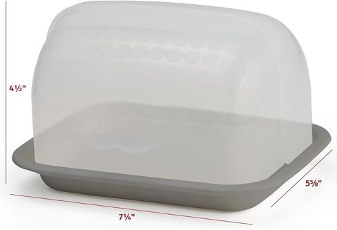 Signoraware Butter Dish with Lid – Butter Holder with Lid for 2 Butter Sticks – BPA-Free and Dishwasher-Safe – Unbreakable Butter Container – One-Hand Opening – Ideal for Counter, Fridge, Picnic in Saudi Arabia