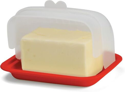 Signoraware Butter Dish with Lid – Butter Holder with Lid for 2 Butter Sticks – BPA-Free and Dishwasher-Safe – Unbreakable Butter Container – One-Hand Opening – Ideal for Counter, Fridge, Picnic in Saudi Arabia
