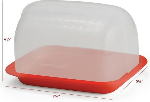 Signoraware Butter Dish with Lid – Butter Holder with Lid for 2 Butter Sticks – BPA-Free and Dishwasher-Safe – Unbreakable Butter Container – One-Hand Opening – Ideal for Counter, Fridge, Picnic in Saudi Arabia