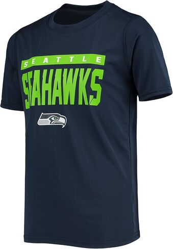 NFL Kids Youth 8-20 Blitz Team Color Polyester Primary Logo Short Sleeve Official Football T-Shirt in Saudi Arabia