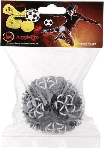 Chainmail Footbag Hacky Sack - Aluminum 422 rings – NINJA Grey Black color - FREESTYLE Tricks in Saudi Arabia