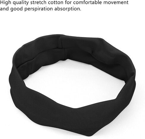 Non Slip Headbands for Women Elastic Hair Bands for Women Sweat Wicking Stretchy Headband Soft Cloth Fabric Sweat Headbands Yoga Running Sport D2-GTFD in Saudi Arabia