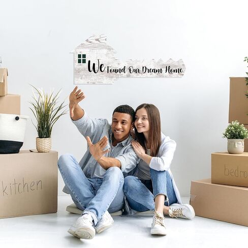 2 Pieces Sold Signs, Double Sided Social Media Photo Props, House Shaped and Home Key Shaped Decor Closing Gift Double Sided Agent Supplies and Signs in Saudi Arabia