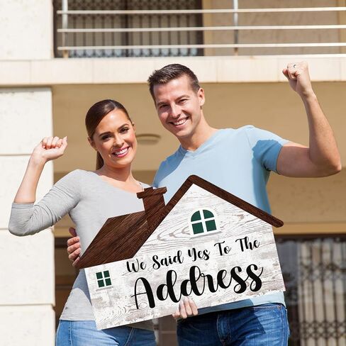 2 Pieces Sold Signs, Double Sided Social Media Photo Props, House Shaped and Home Key Shaped Decor Closing Gift Double Sided Agent Supplies and Signs in Saudi Arabia