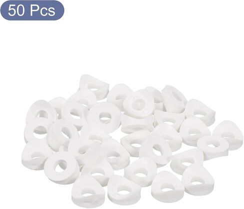 uxcell 30Pcs Plastic Round Washers, 9mm x 25mm x 10mm Black PE Concave Washer Spacer Hardware Machine Fastener for Round Tube Fixing in Saudi Arabia