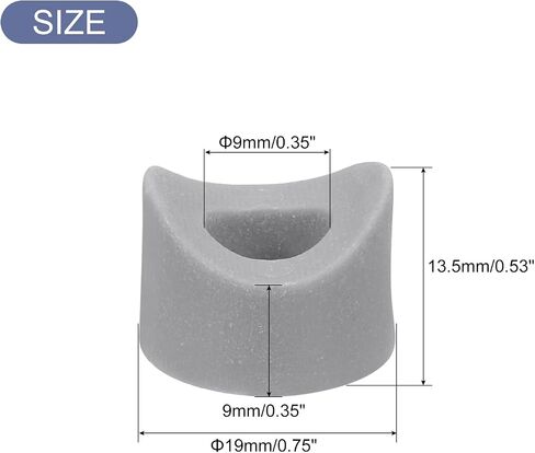 uxcell 30Pcs Plastic Round Washers, 9mm x 25mm x 10mm Black PE Concave Washer Spacer Hardware Machine Fastener for Round Tube Fixing in Saudi Arabia