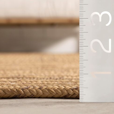 nuLOOM Rowan Solid 2x8 Indoor/Outdoor Runner Rug for Living Room Patio Deck Front Porch Entryway Hallway Kitchen, Ivory in Saudi Arabia