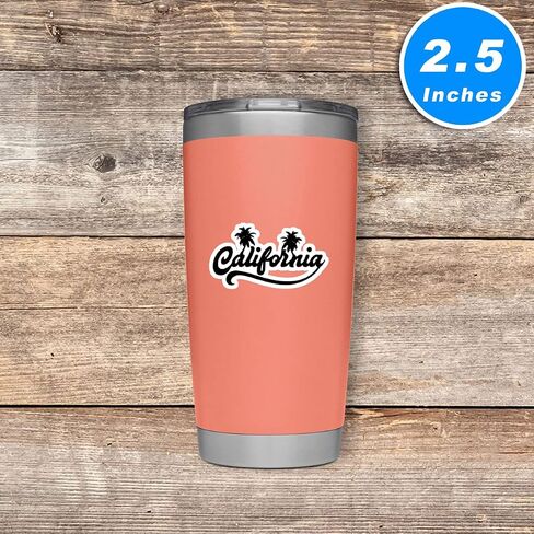 California Palm Trees Sticker California Vibes Stickers - Laptop Stickers - 2.5 Inches Vinyl Decal - Laptop, Phone, Tablet Vinyl Decal Sticker S214742 in Saudi Arabia