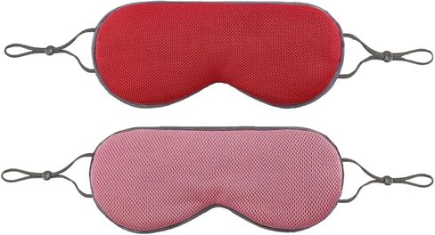 Sleep Mask, Night Eye Mask for Women for Sleep, 2 Pack Night Sleep Blindfold for Men, Eye Cover for Double Color&Sided, Double Sided Use (01 Pink+Classic Purple&Red+Wine Red) in Saudi Arabia