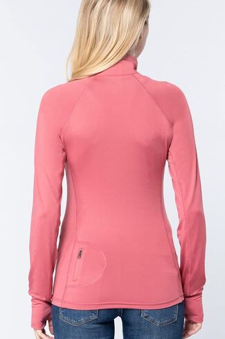 Khanomak Women's Long Sleeve Zip Up Athletic Wear Sweater Work Out Jacket in Kuwait