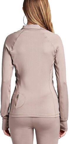 Khanomak Women's Long Sleeve Zip Up Athletic Wear Sweater Work Out Jacket in Kuwait