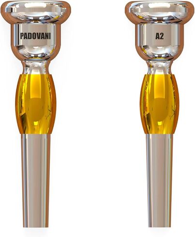 | A2 Lightweight Trumpet Mouthpiece | Adjustable Resonator, Premium Trumpet Mouthpiece, High Definiton, Professional Mouthpiece, Trumpet Accessories | Brass, Silver and Gold in Saudi Arabia