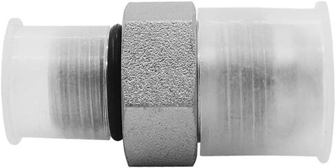 (2-PACK) 6400-08-06-O Hydraulic Hose Adapter Fitting 1/2" Male JIC 37° Flare (3/4"-16UNF) × 3/8" Male O-Ring Boss (9/16"-18UNF) SAE Straight Pipe Joints Tube Connector Carbon Steel in Saudi Arabia