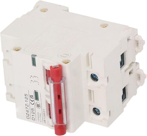 DC Miniature Circuit Breaker, 2 Pole 1000V 125Amp Isolator for Solar PV System, 35mm DIN Rail Installation PV Circuit Breaker, Voltage Arrester Device (Blue) in Kuwait
