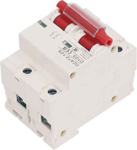 DC Miniature Circuit Breaker, 2 Pole 1000V 125Amp Isolator for Solar PV System, 35mm DIN Rail Installation PV Circuit Breaker, Voltage Arrester Device (Blue) in Kuwait