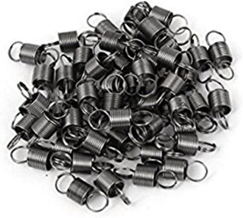 0.4 مللي متر × 4.5 × 12 مللي متر خطاف معدني مزدوج زنبرك توتر صغير 100 قطعة in Kuwait