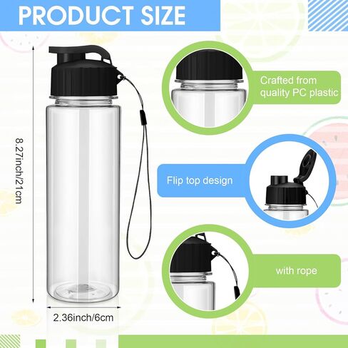 30 قطعة من زجاجات المياه البلاستيكية السائبة مع حزام مقبض وخفيفة الوزن ومضادة للتسرب وزجاجات علوية قابلة للطي للأطفال والبالغين في صالة الألعاب الرياضية واللياقة البدنية (متعددة الألوان، 17 أونصة) in Kuwait