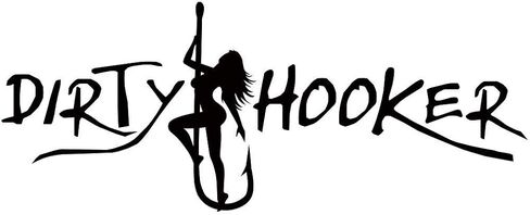 Dirty Hooker Fishing Gear Stickers for Adults - Laptop Stickers for Teens - Cool Stickers - Decal Stickers - Adult Stickers - Stickers for Men and Women - Computer Stickers in Saudi Arabia