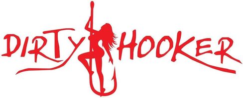 Dirty Hooker Fishing Gear Stickers for Adults - Laptop Stickers for Teens - Cool Stickers - Decal Stickers - Adult Stickers - Stickers for Men and Women - Computer Stickers in Saudi Arabia