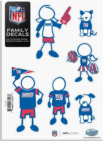 Siskiyou NFL Fan Shop Family Decal Set Small in Saudi Arabia