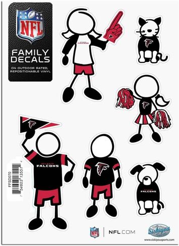 Siskiyou NFL Fan Shop Family Decal Set Small in Saudi Arabia