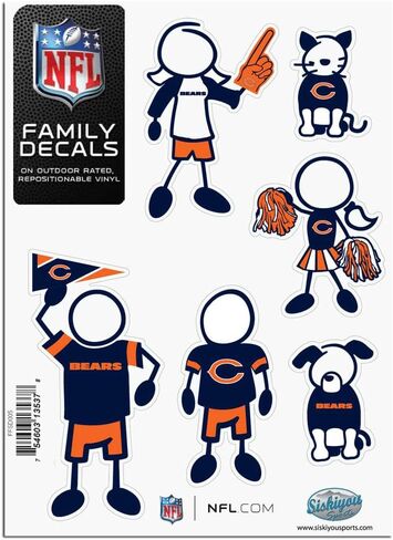 Siskiyou NFL Fan Shop Family Decal Set Small in Saudi Arabia