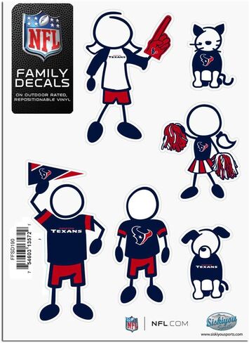 Siskiyou NFL Fan Shop Family Decal Set Small in Saudi Arabia