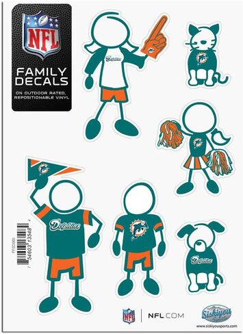 Siskiyou NFL Fan Shop Family Decal Set Small in Saudi Arabia