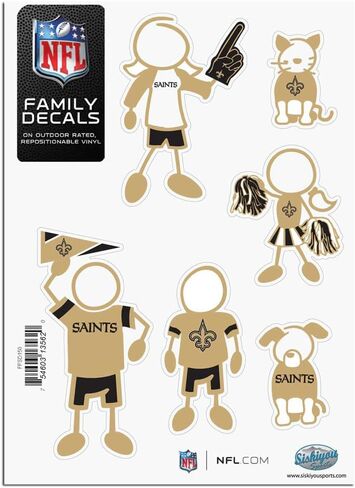 Siskiyou NFL Fan Shop Family Decal Set Small in Saudi Arabia