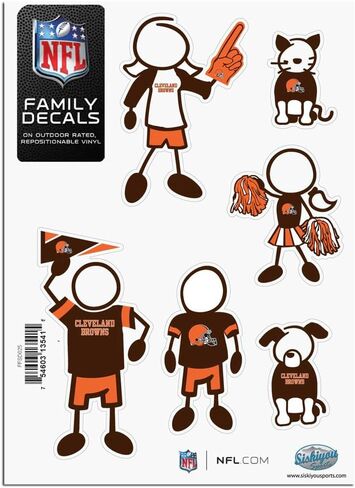Siskiyou NFL Fan Shop Family Decal Set Small in Saudi Arabia
