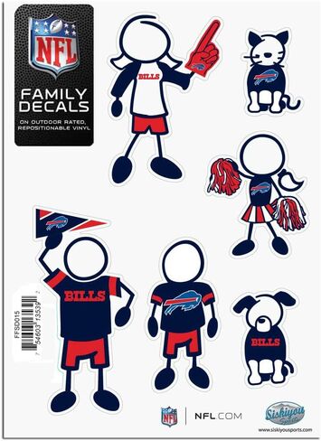 Siskiyou NFL Fan Shop Family Decal Set Small in Saudi Arabia