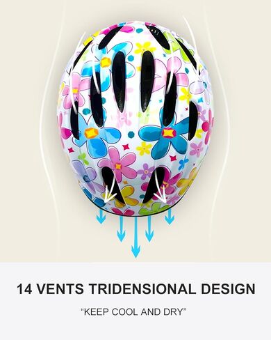 Girl Helmet for Bike,Kids Bike Pink Helmet for Girls Approximately Ages 3-10 Years Adjuastable and Multi-Sport, from Toddler to Kids CPSC Certicated in Saudi Arabia