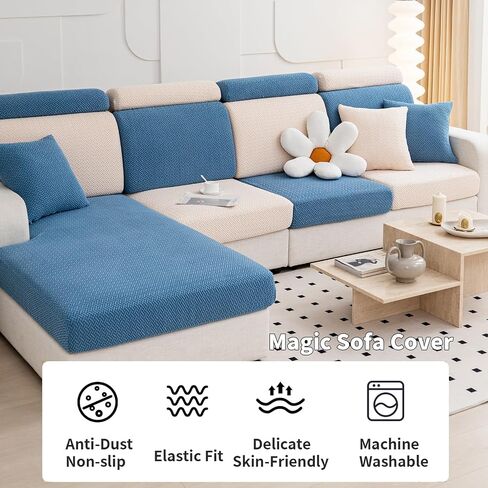 Magic Sofa Covers Magic Sofa Couch Covers 2024 New Wear-Resistant Universal Sofa Cover Stretch for Sectional Slipcovers (orange, Back Cover M) in Saudi Arabia