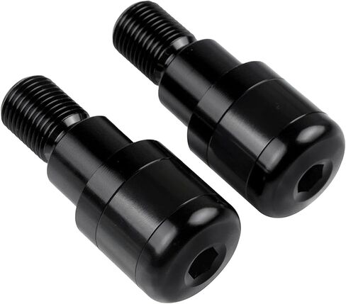 أطراف مقود Yamaha العالمي 22 مم 7/8 بوصة - أطراف مقابض الدراجات النارية لـ Yamaha MT-01 MT-03 MT-07 MT-09 MT-10 MT-125 2000-2022 (أسود) in Kuwait
