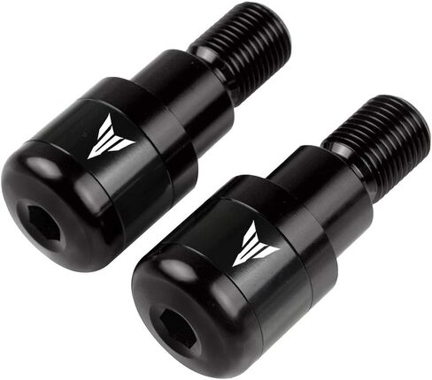 أطراف مقود Yamaha العالمي 22 مم 7/8 بوصة - أطراف مقابض الدراجات النارية لـ Yamaha MT-01 MT-03 MT-07 MT-09 MT-10 MT-125 2000-2022 (أسود) in Kuwait