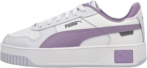 PUMA Women's Carina Street Sneaker, White-Pale Plum-Silver Mist, 7 in Saudi Arabia