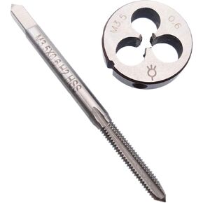 HSS M3.5 x 0.6mm Tap and M3.5 x 0.6mm Die Metric Thread Right Hand