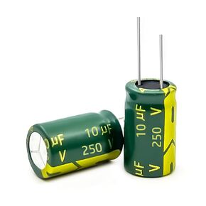 10 PCS 250V 100UF Electrolytic Capacitor, High Frequency Aluminum Electrolytic Capacitors for Refrigerator, TV, LCD Monitor