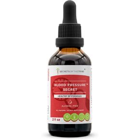 Secrets of the Tribe - Blood Pressure Secret, Healthy Circulation Formula, Herbal Supplement Blend Drops Alcohol-Free Liquid Extract 2 fl oz