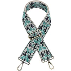 JEN & CO. Boho Vine Adjustable Guitar Strap - Crossbody Bag Strap, Purse Straps for Women's Shoulder Bags