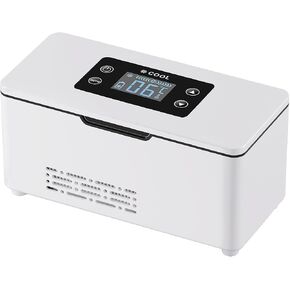 حقيبة سفر مبرد لقلم الأنسولين MVIIOE ثلاجة أنسولين محمولة معتمدة من إدارة أمن المواصلات الأمريكية وشاشة عرض درجة حرارة LED مع نظام درجة حرارة تلقائي يحافظ على التبريد من 35 درجة فهرنهايت إلى 46 درجة فهرنهايت، إنذار شحن USB (أبيض) in Kuwait